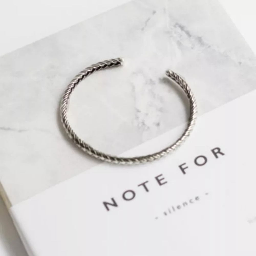 NEW Small Woven 925 Sterling Silver Bracelet - Picture 7 of 15